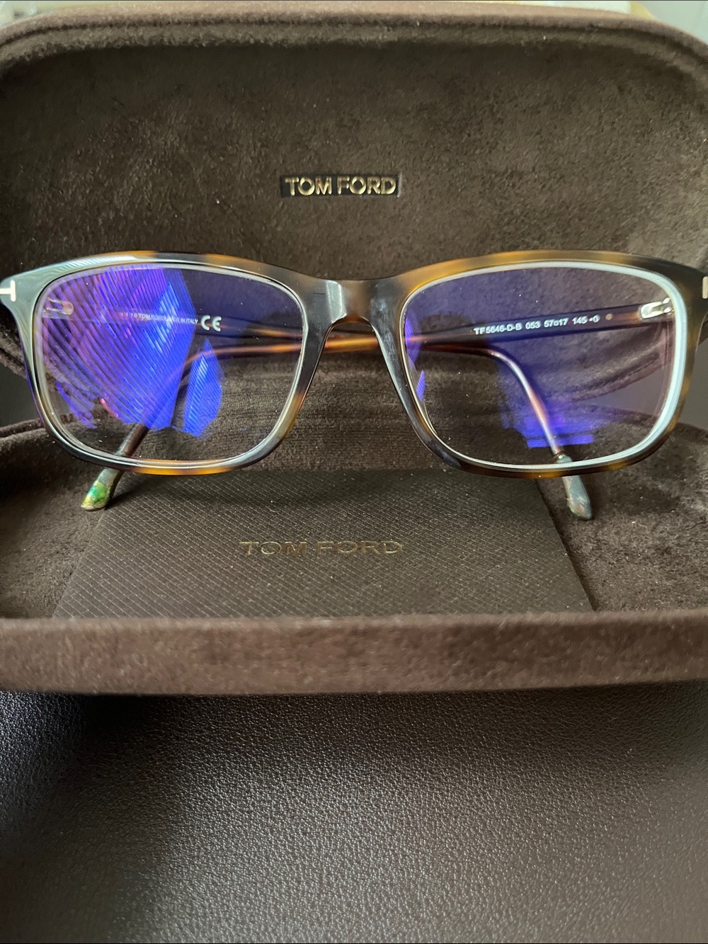 Tom Ford Women's Tortoiseshell Optical Glasses - Brown